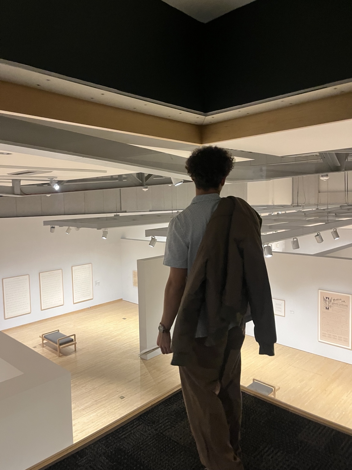 Kendrick visiting a museum